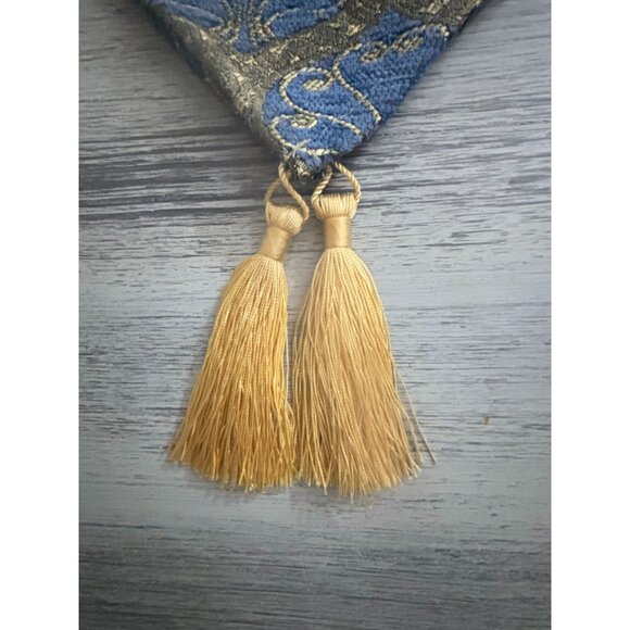VTG Istanbul Decorative Table Runner W Gold Tassels 70% Cotton 30% Acrylic Read - Picture 6 of 9